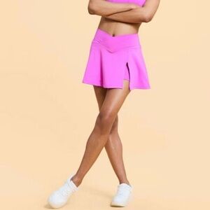 NWT! Blogilates Target X Popflex Criss Cross Slit High-Rise Skort First Bloom M